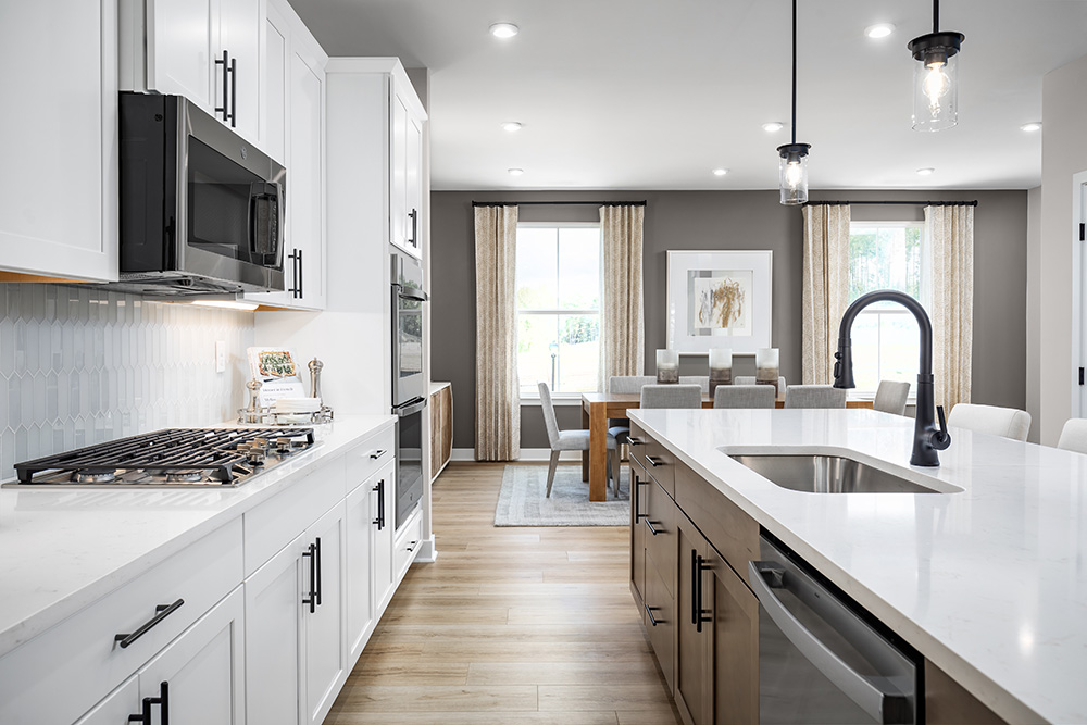 Modern Ryan Homes kitchen and dining area